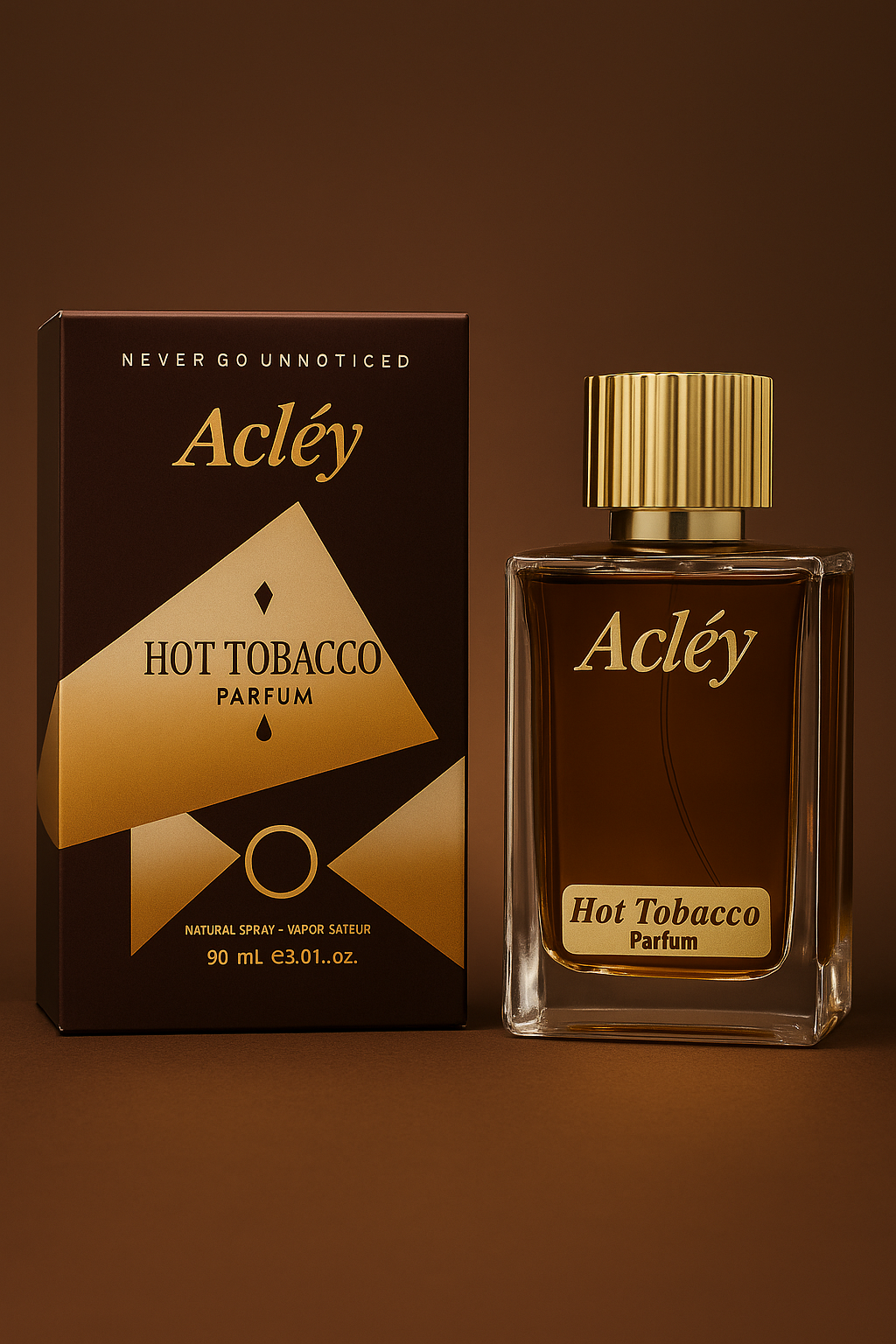 Acléy Hot Tobacco Perfume Pack of 1, Long Lasting Fragrances For Mens 90ml