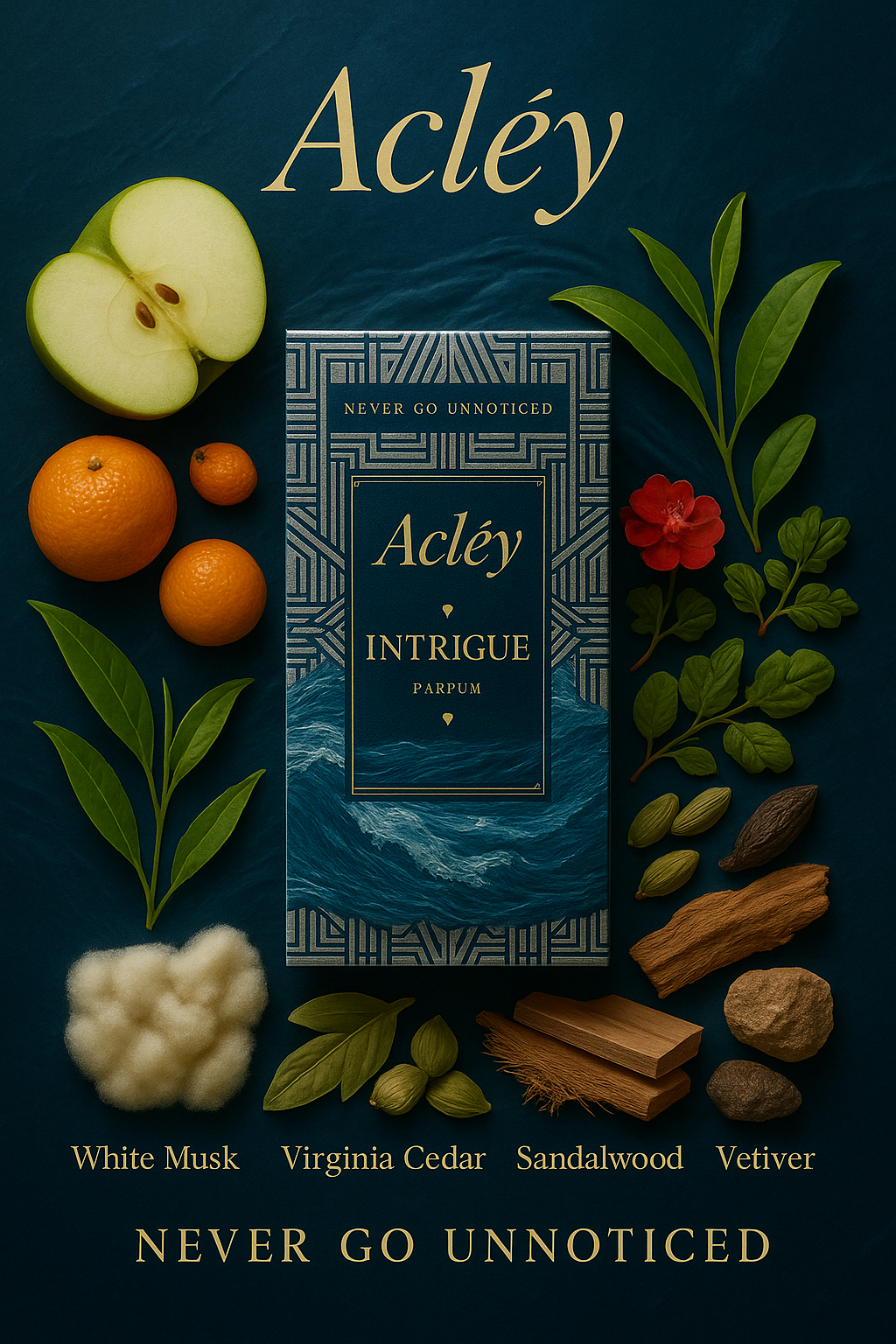 Acléy Intrigue Long Lasting Unisex Eau De Parfum -90ml